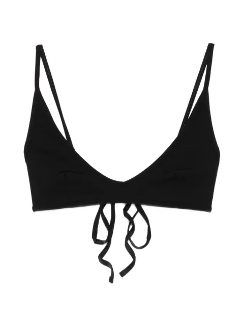 TOTEME Scoop-neck tie-fastening bikini top