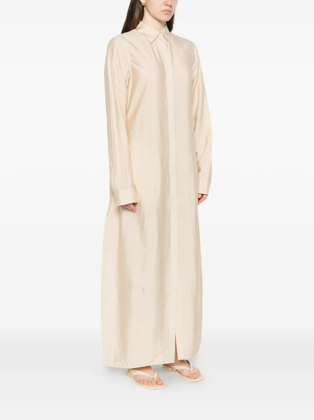 TOTEME Parachute maxi-blousejurk Beige