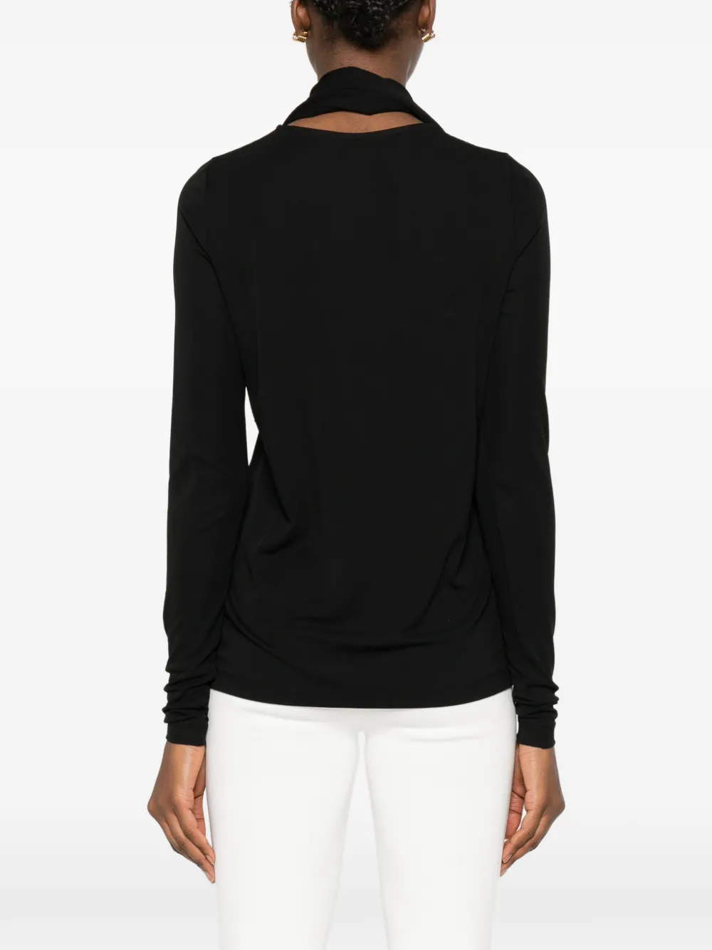 TOTEME Top met hoge hals Zwart