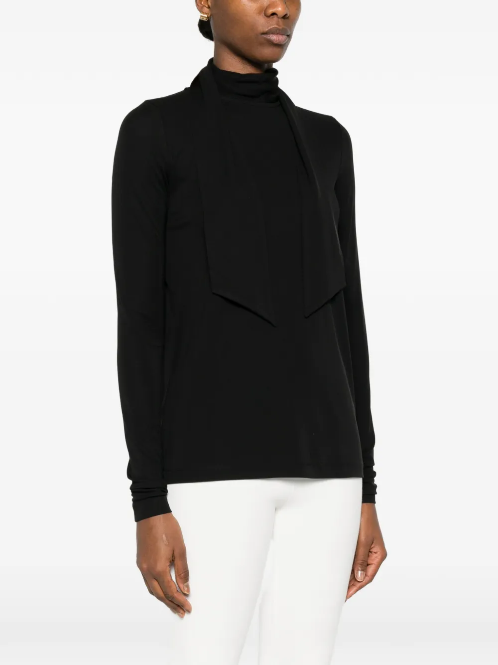 TOTEME Top met hoge hals Zwart