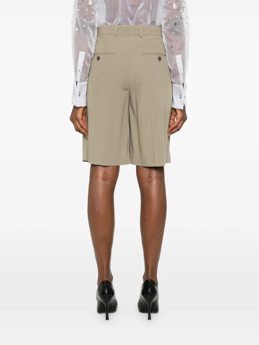 TOTEME Shorts met wijde pijpen Bruin