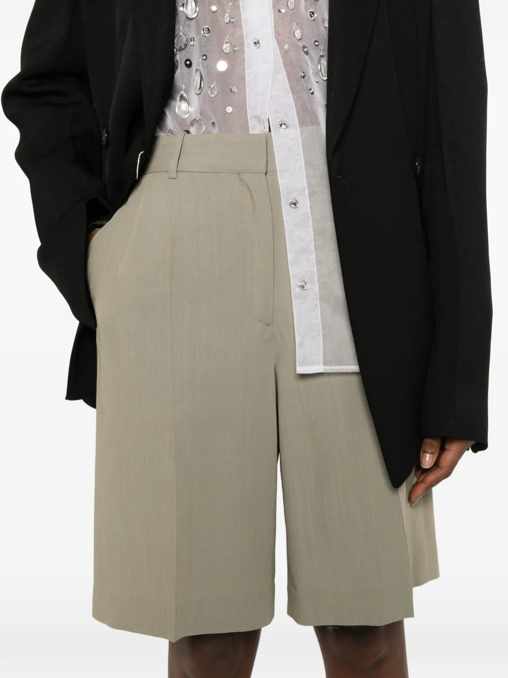 TOTEME Shorts met wijde pijpen Bruin