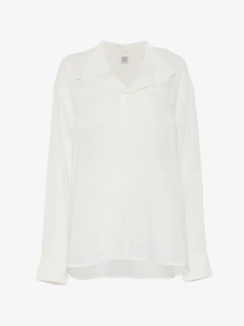 TOTEME blusa con cuello superpuesto