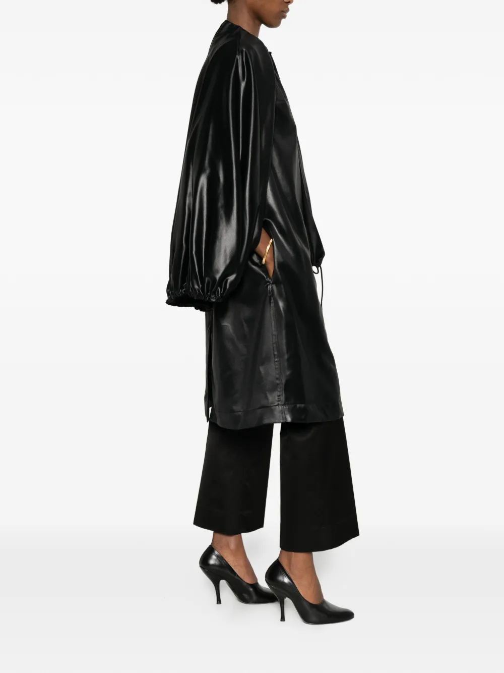  Toteme Detachable-cape Coat - Black 