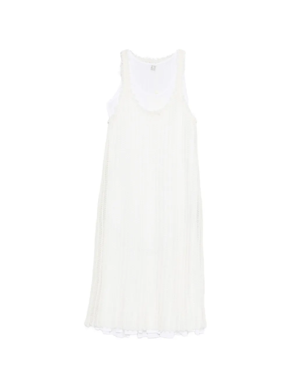 TOTEME knit tank midi dress - Bianco