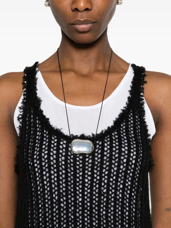 toteme layered knit tank dress Totme - Black Layered Knit Tank Dress