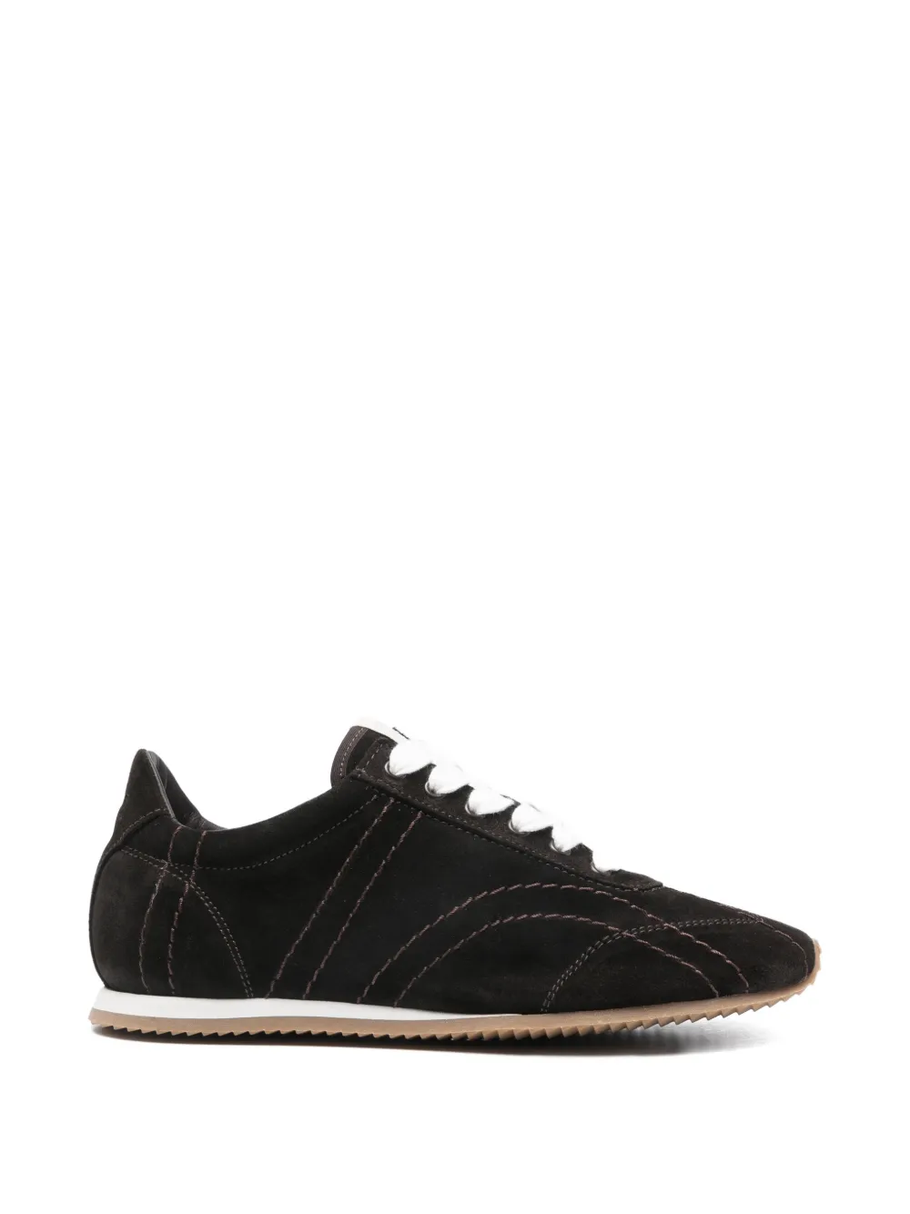 TOTEME Sneakers Flex in pelle scamosciata - Marrone