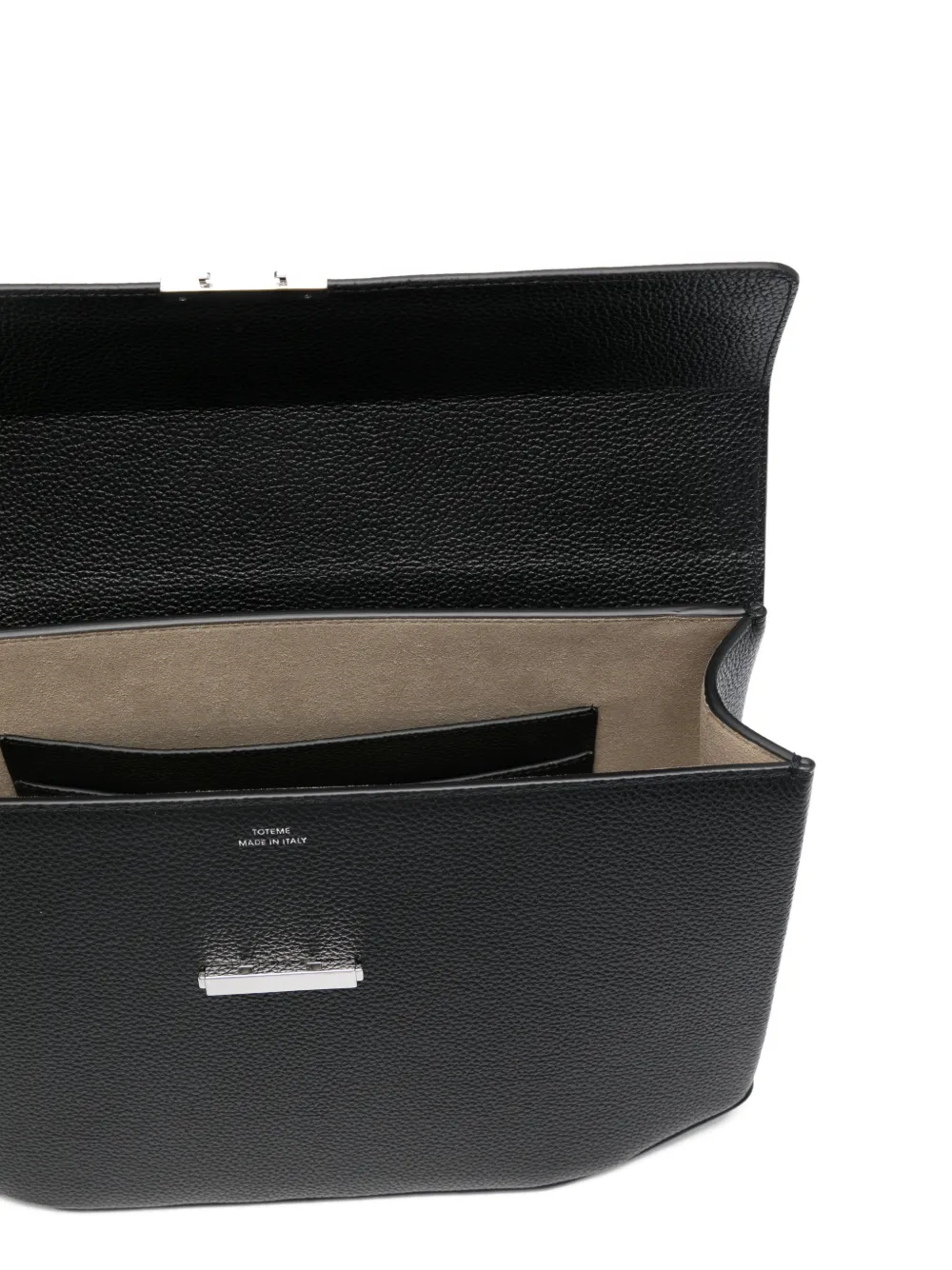 Medium Grained-Leather Top-Handle Tote Bag
