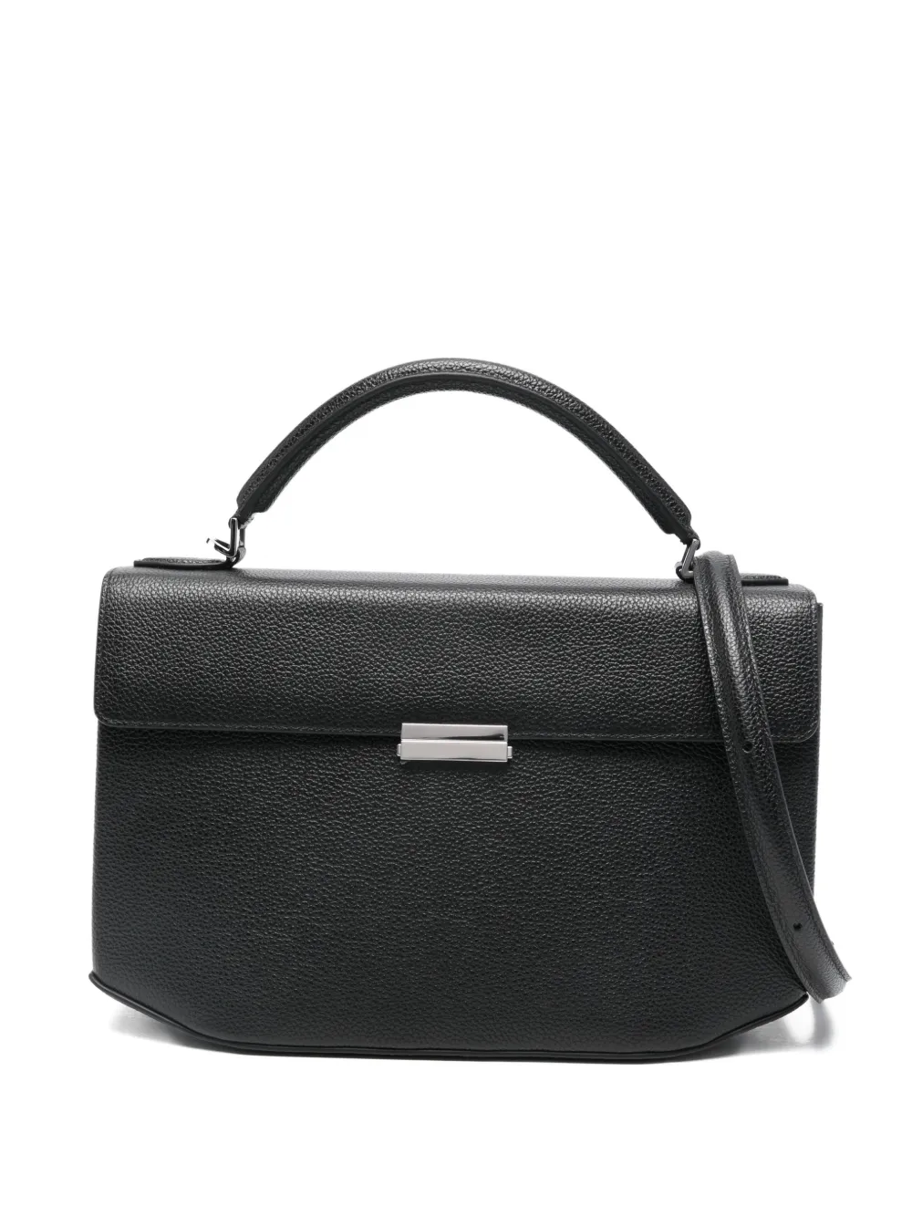 TOTEME Borsa tote media in pelle - Nero