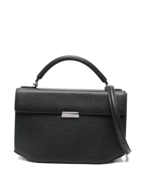 TOTEME Clip grained-leather top handle bag