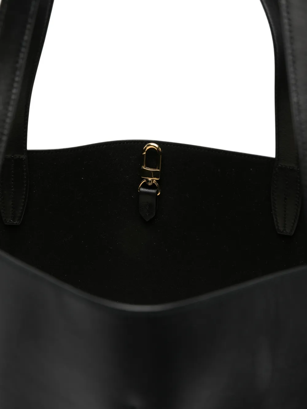 TOTEME Roam leren shopper Zwart