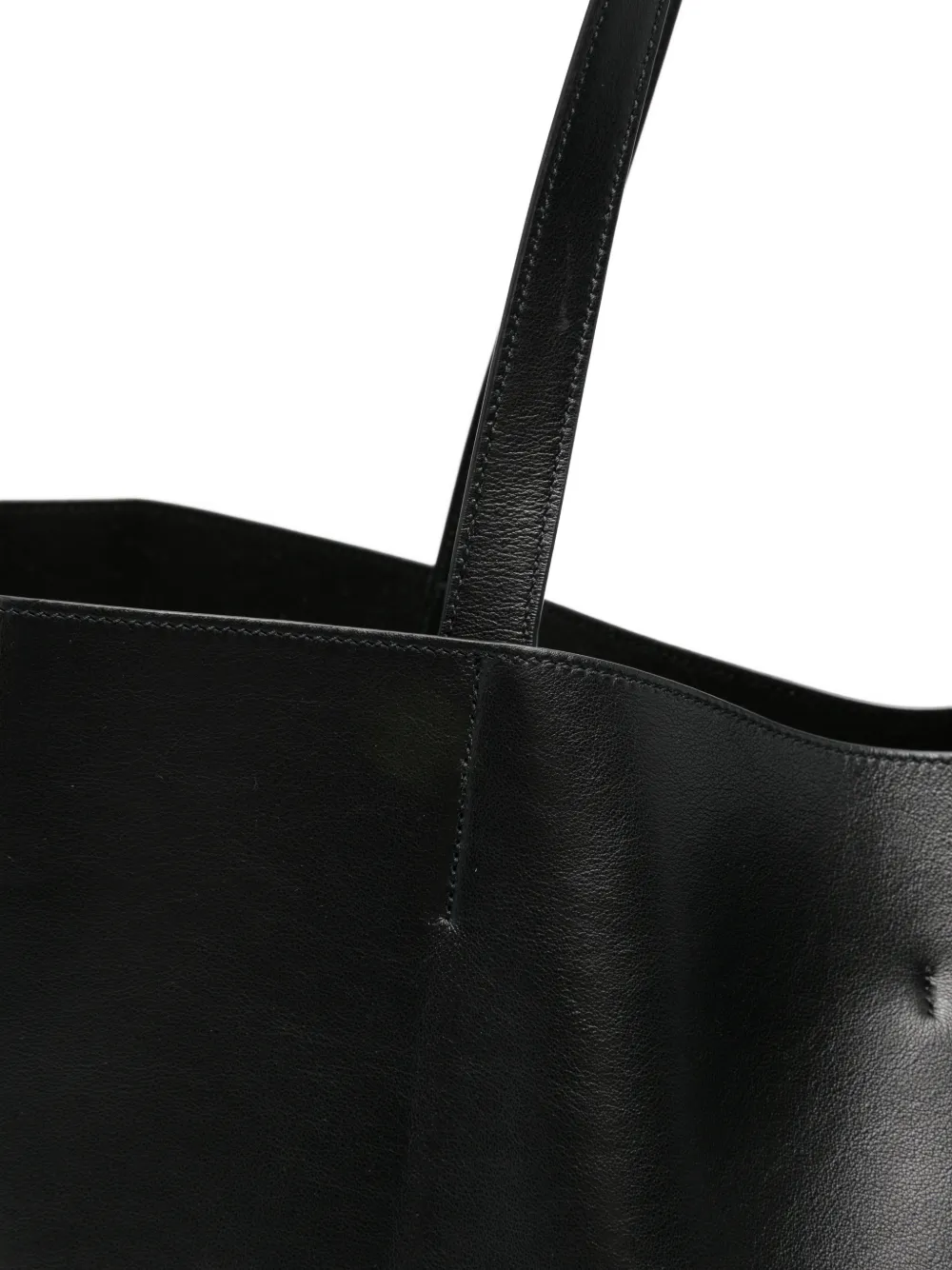 TOTEME Roam leren shopper Zwart