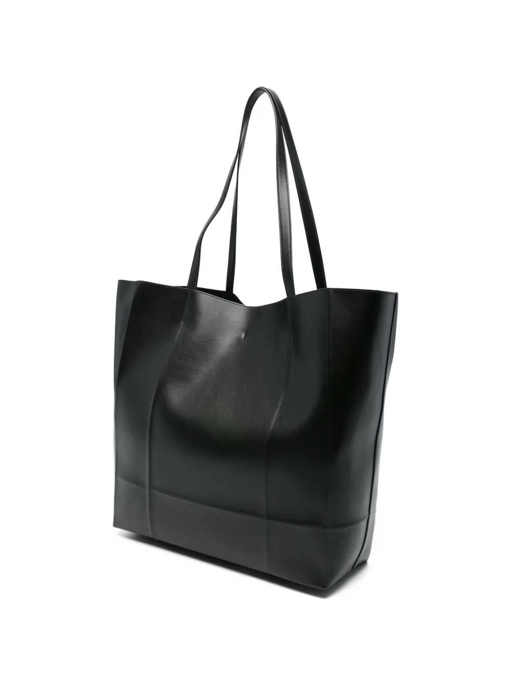 TOTEME Roam leren shopper Zwart