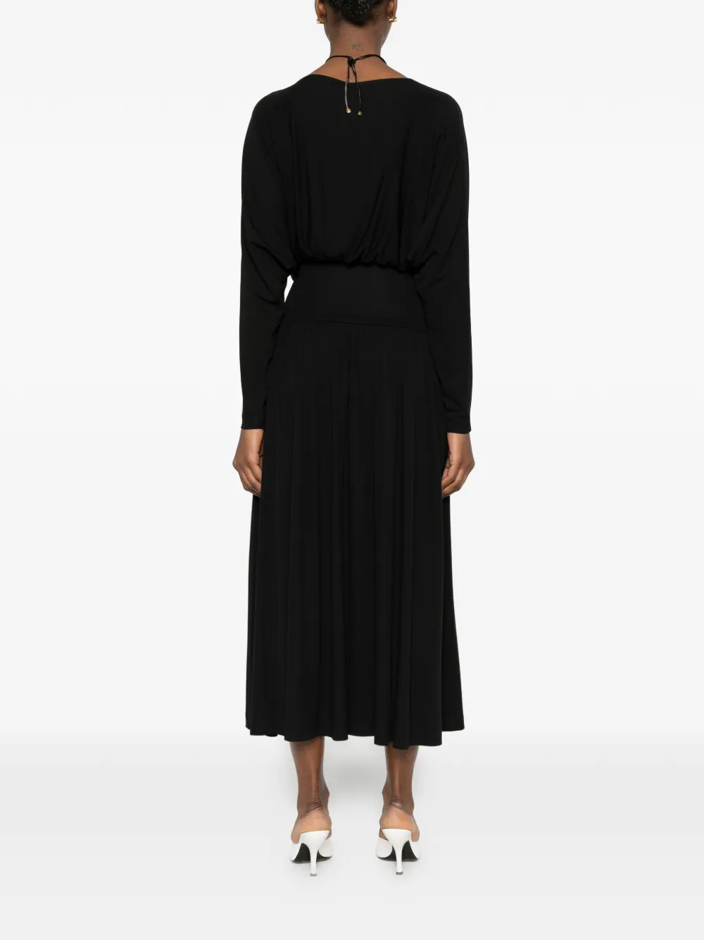 TOTEME Jersey jurk met boothals Zwart