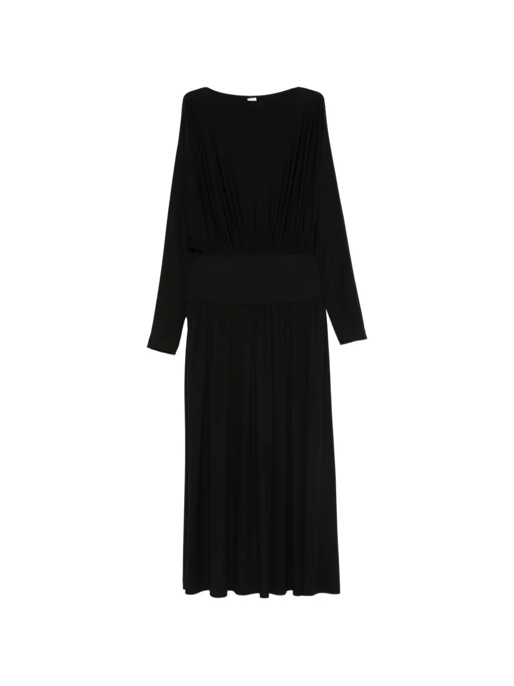 TOTEME boat-neck midi dress - Nero