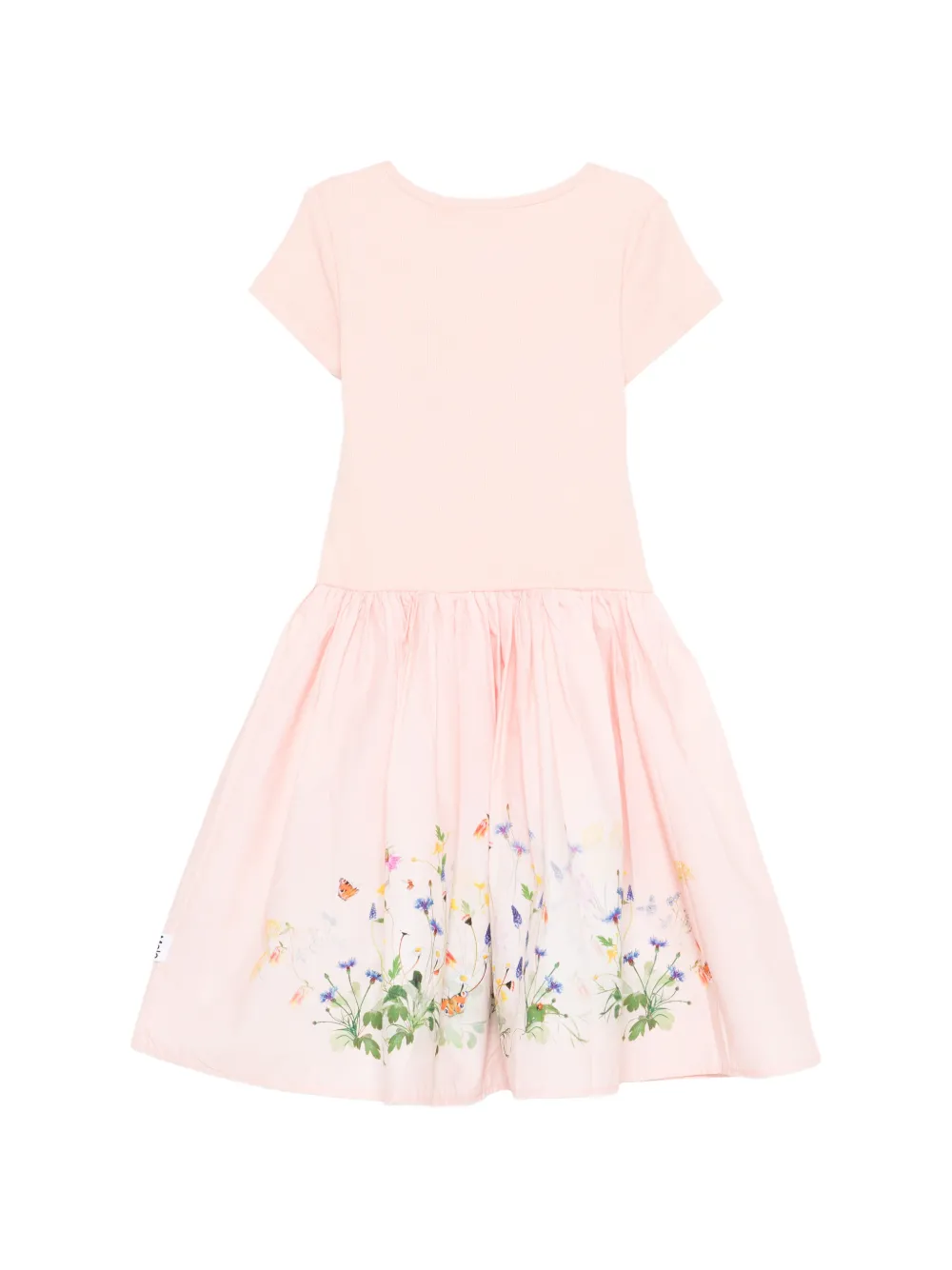 Molo Cissa geribbelde jurk met bloemenprint Roze