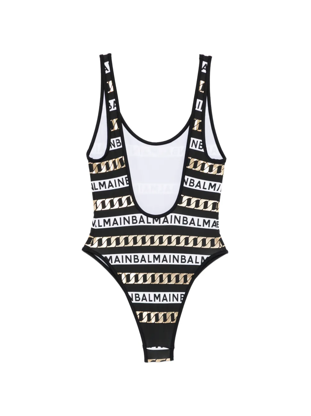  Balmain Logo-print Swimsuit - Black 