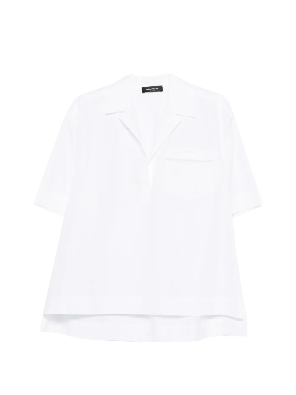 Fabiana Filippi Hemd mit aufgesetzter Tasche - Weiß