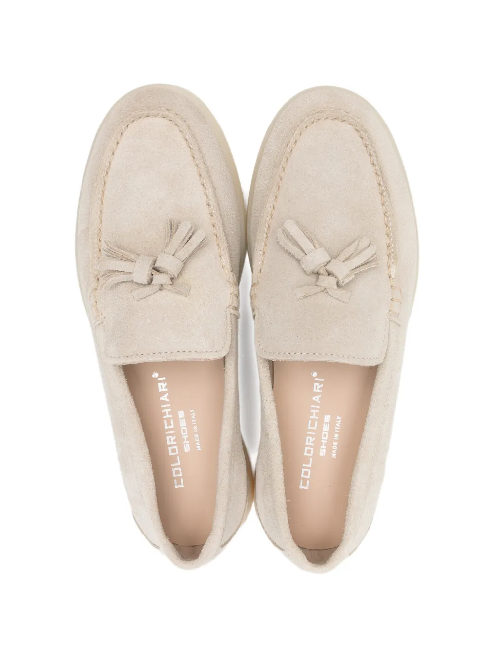 Colorichiari Loafers met kwastjes Beige
