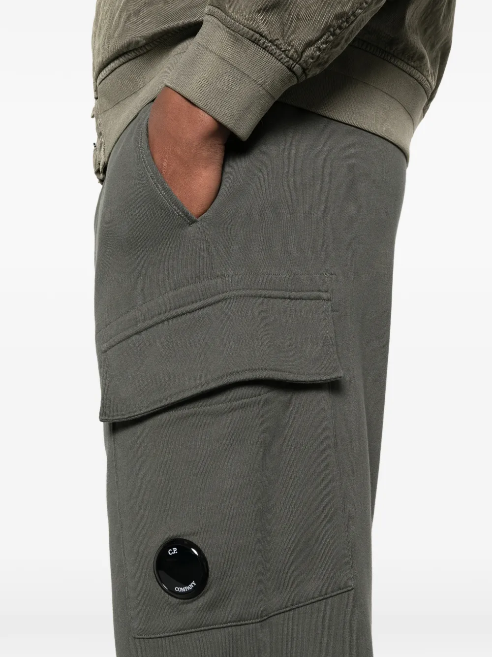 C.P. Company Broek met cargo zak Groen
