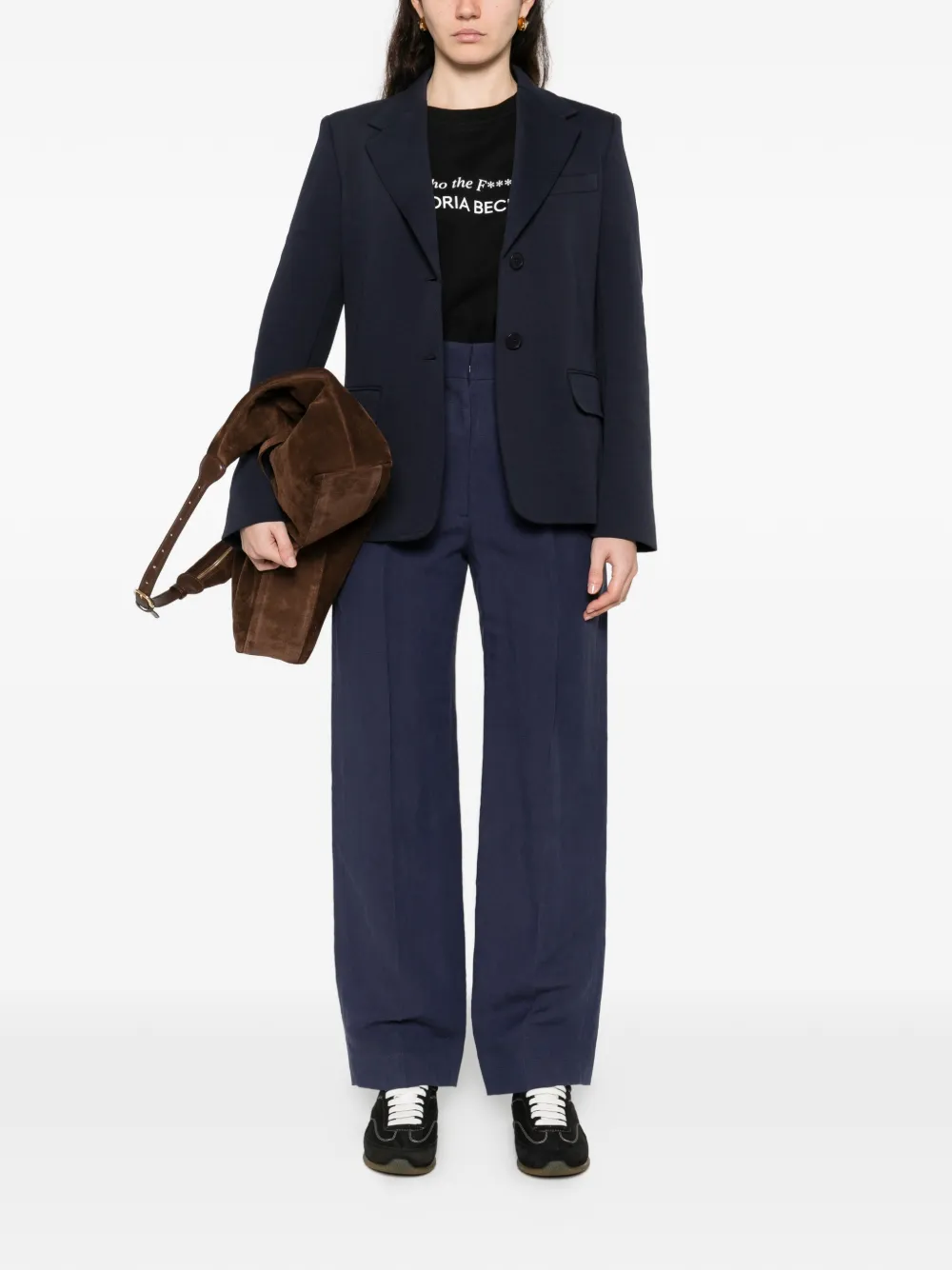  Blazé Milano Pleated Trousers - Blue 