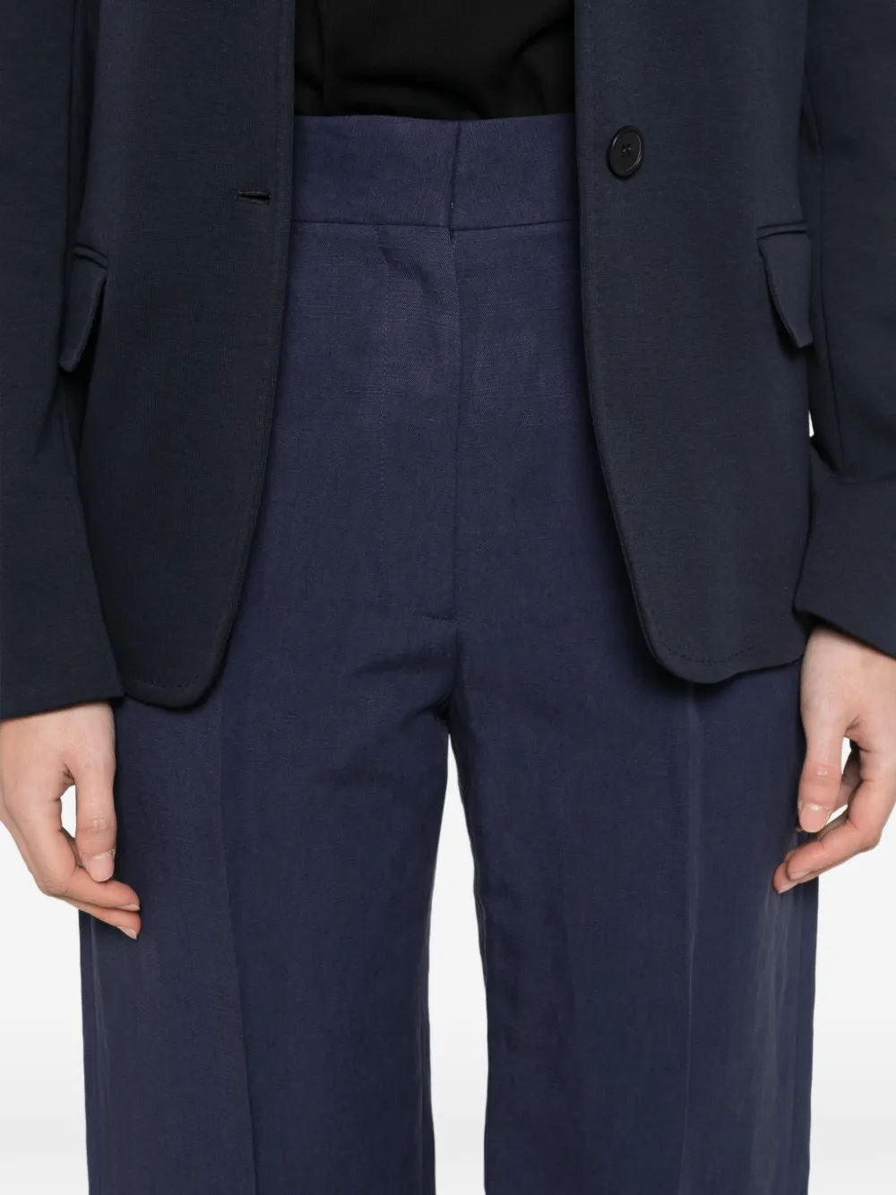 Blazé Milano Savannah geplooide straight broek Blauw