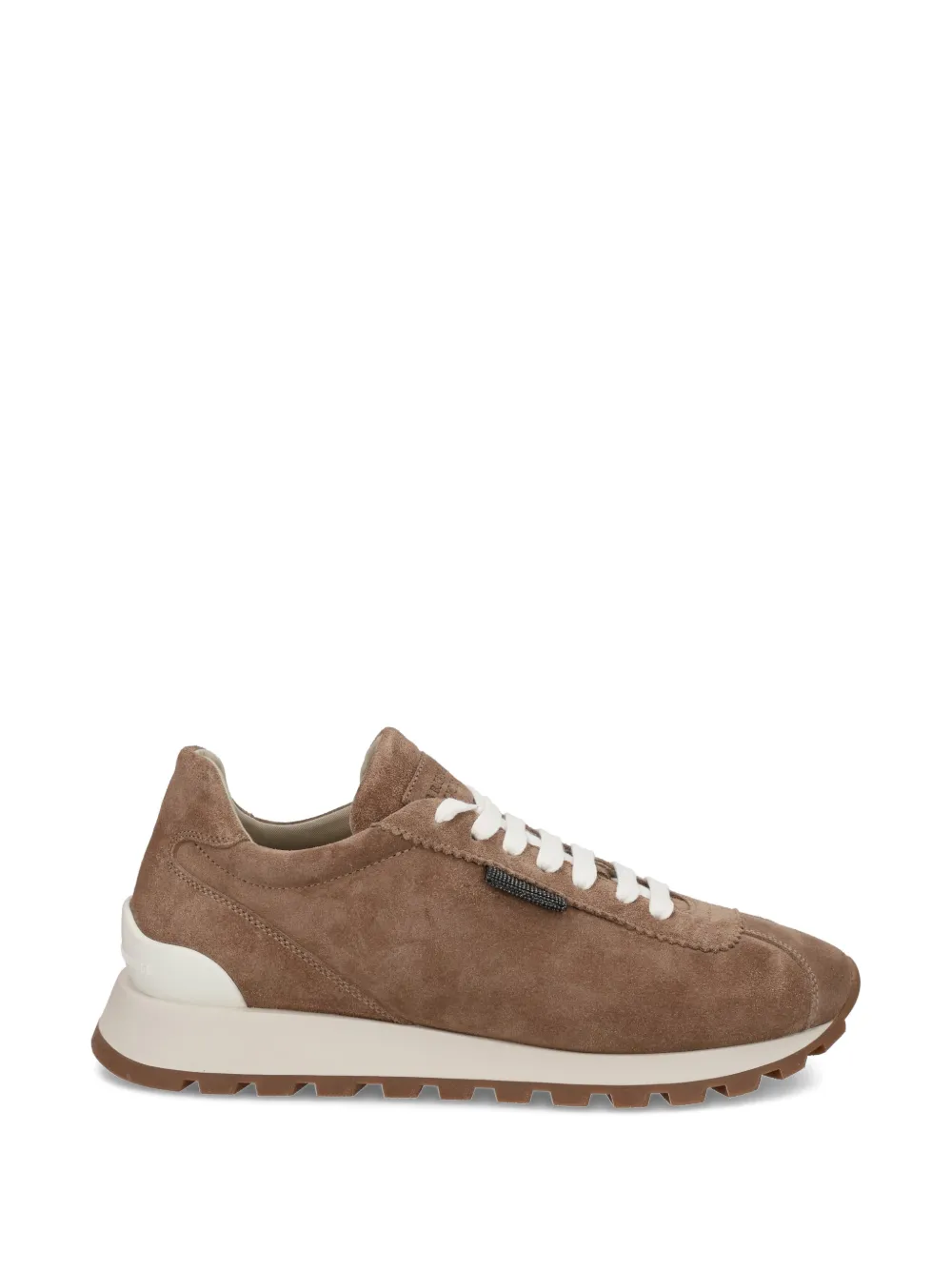 Brunello Cucinelli suede lace-up sneakers Bruin