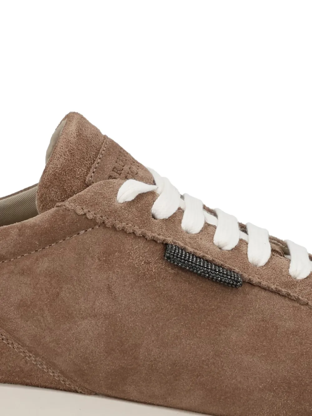 Brunello Cucinelli Suède sneakers Bruin
