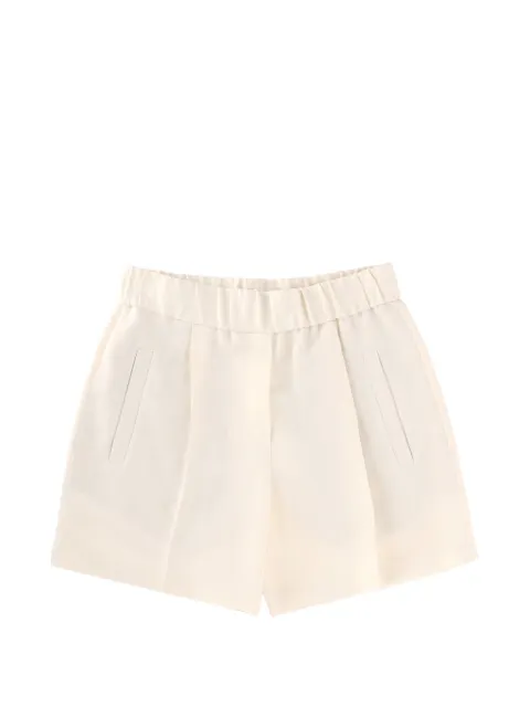 Brunello Cucinelli linen fluid twill baggy shorts