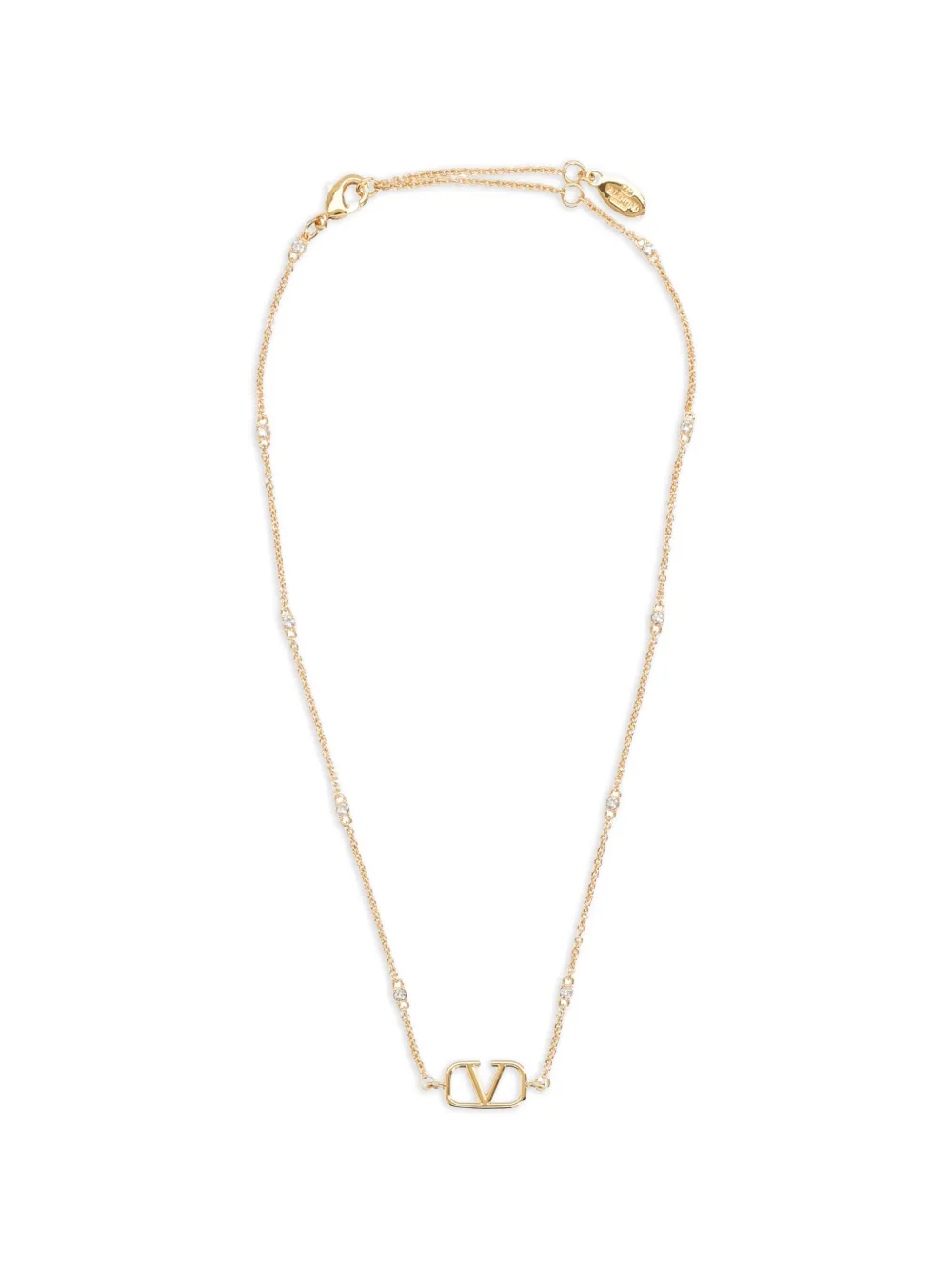 Valentino Garavani V-logo pendant necklace - Oro