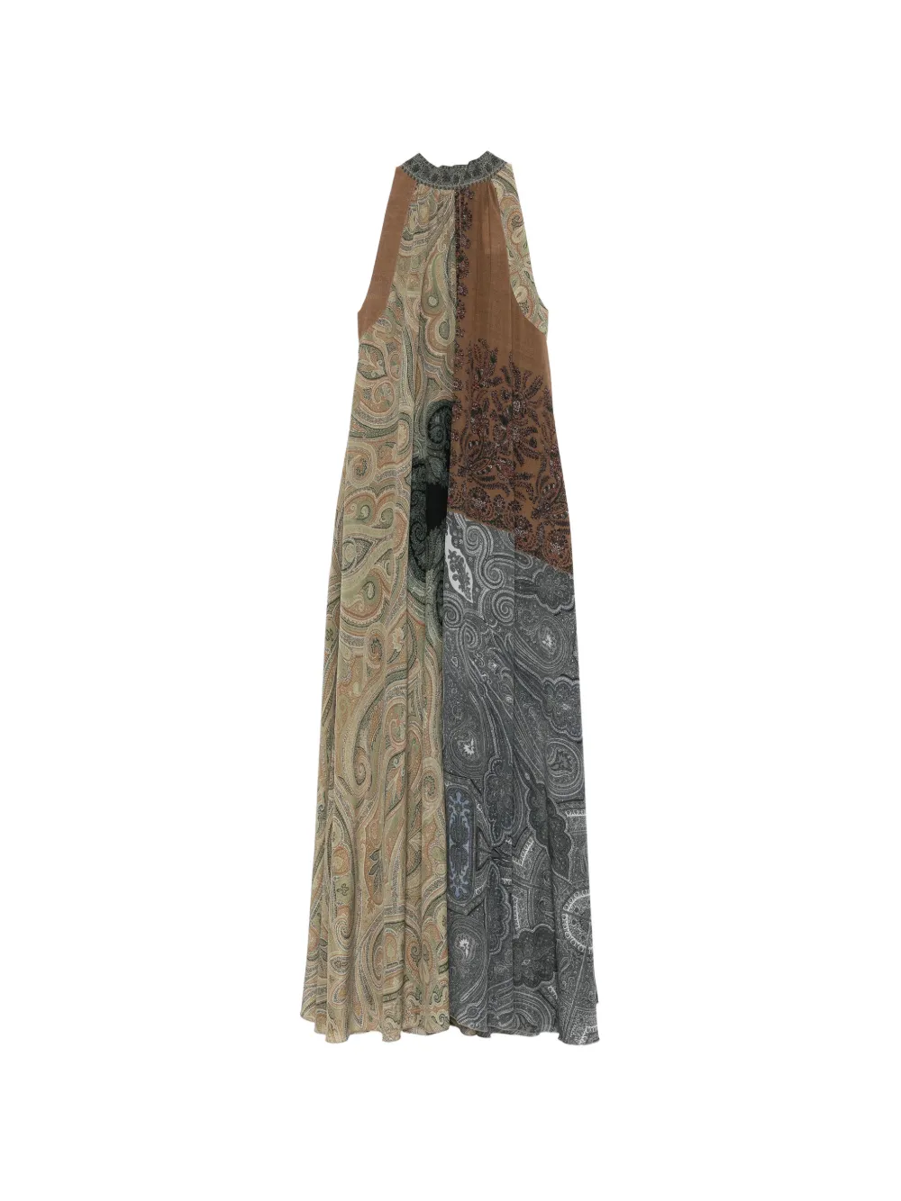Pierre-Louis Mascia paisley sleeveless maxi dress - Marrone