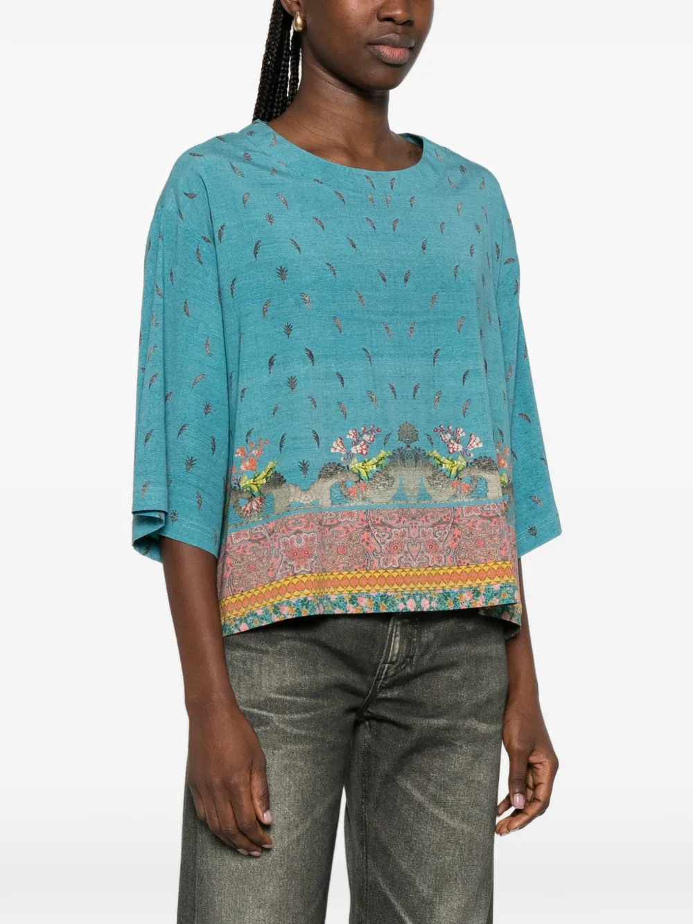 Pierre-Louis Mascia Adanastr blouse met bloemenprint Blauw