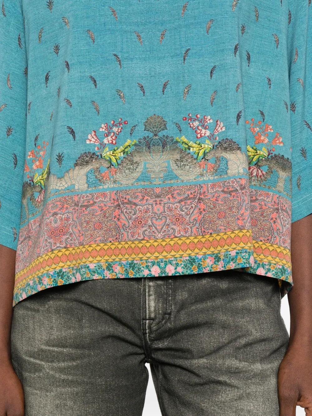 Pierre-Louis Mascia Adanastr blouse met bloemenprint Blauw