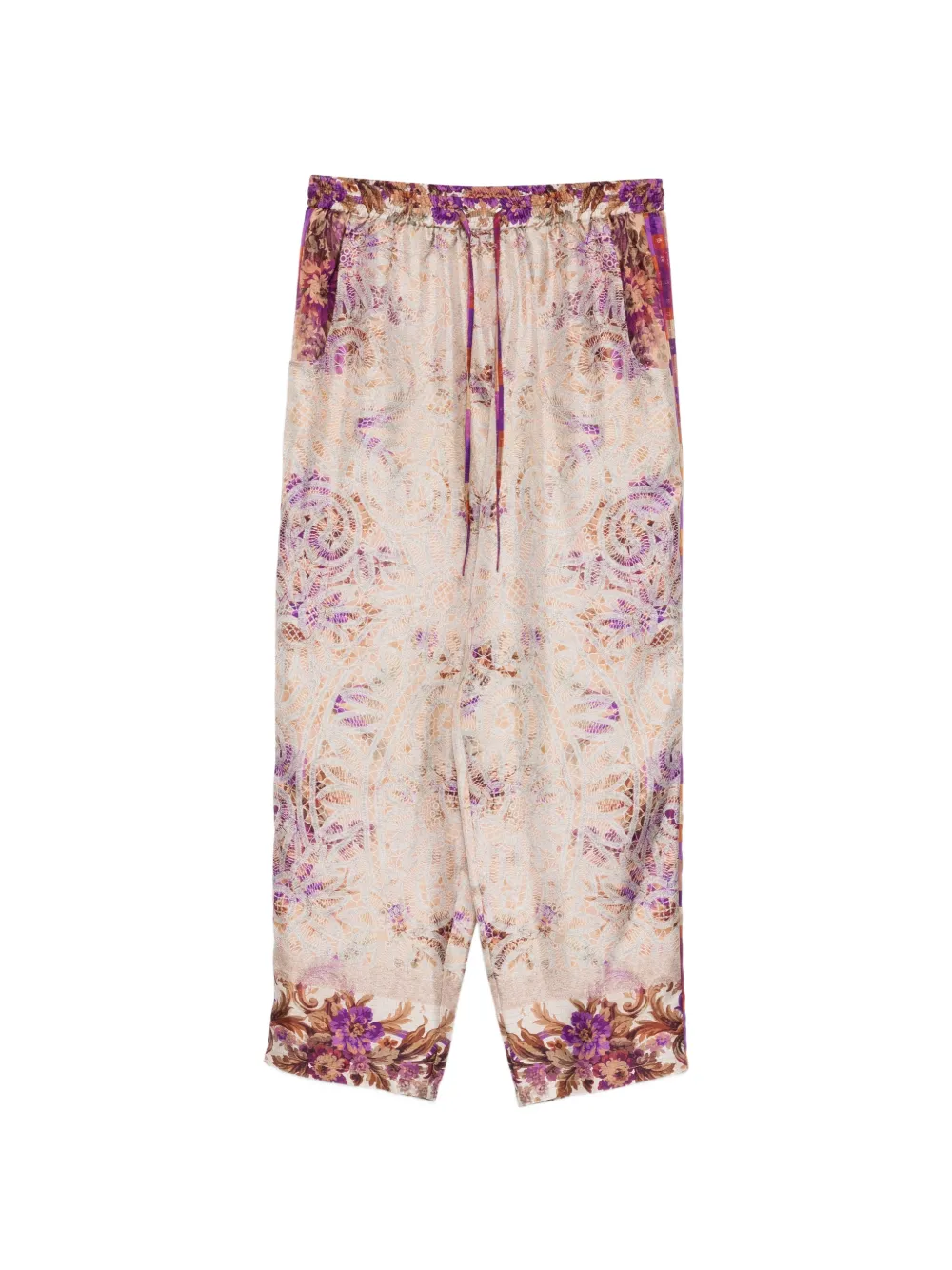 Pierre-Louis Mascia floral-print cropped trousers - Toni neutri