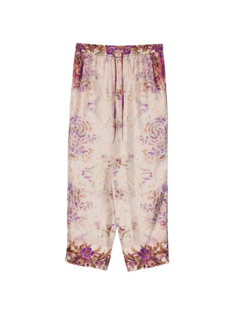 Pierre-Louis Mascia pantalones capri con estampado floral