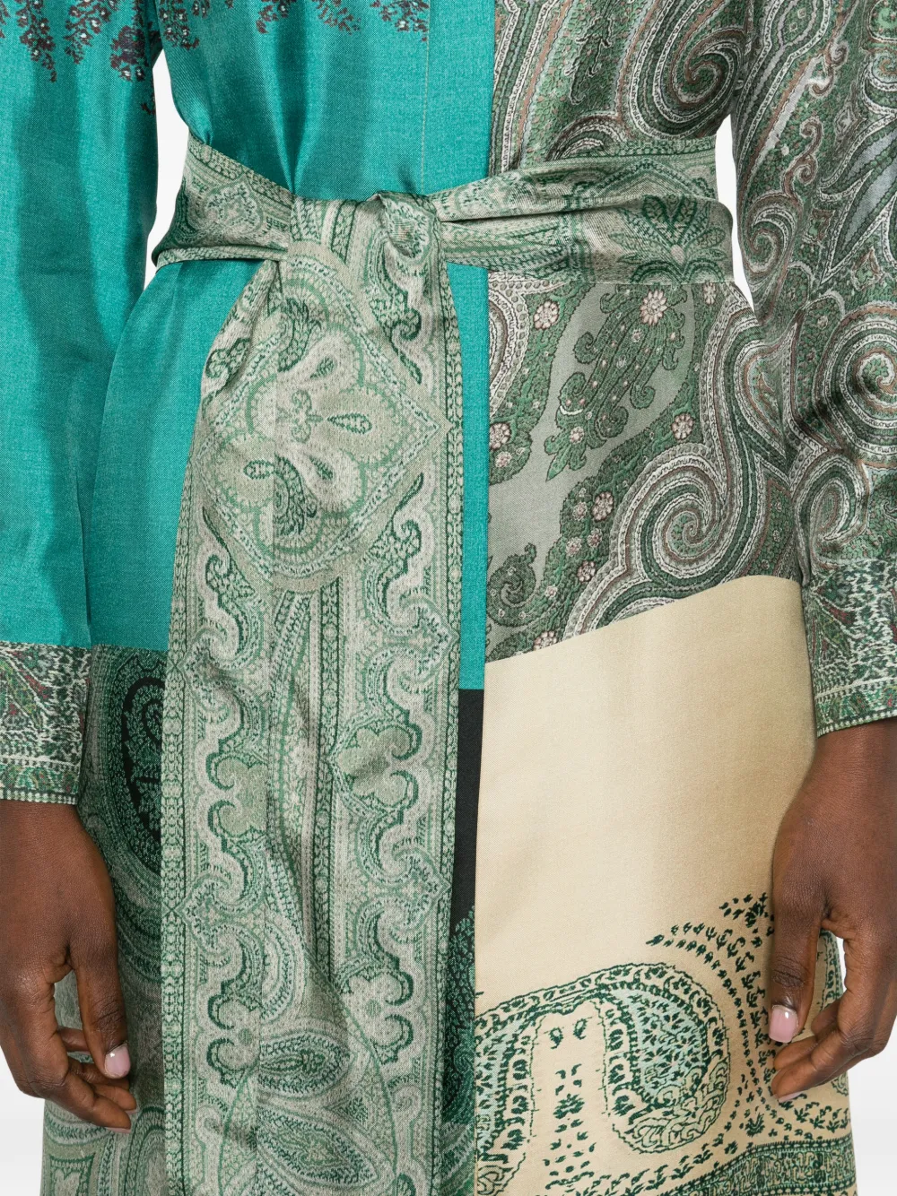 Pierre-Louis Mascia Midi-jurk met V-hals Groen