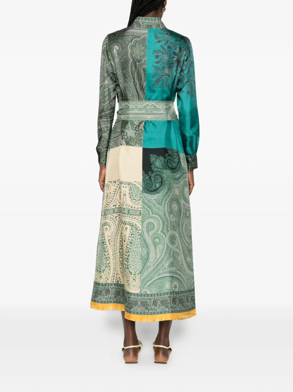 Pierre-Louis Mascia Midi-jurk met V-hals Groen