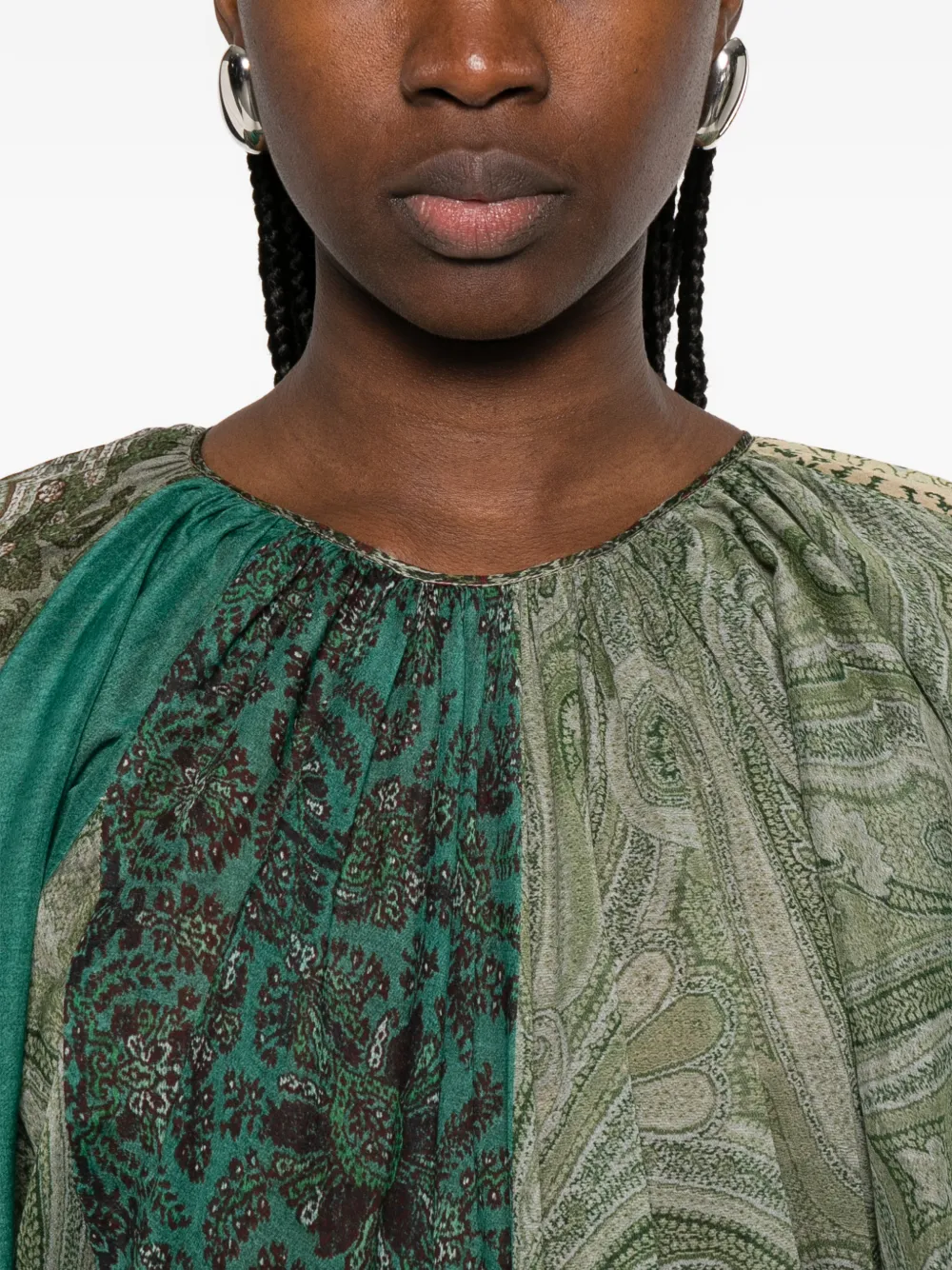 Pierre-Louis Mascia Hawn jurk met paisley-print Groen