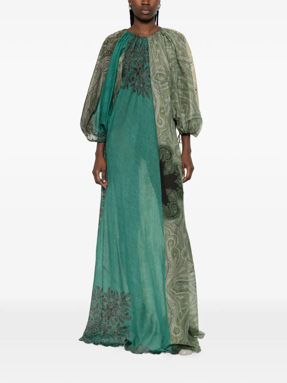 Pierre-Louis Mascia Hawn jurk met paisley-print Groen