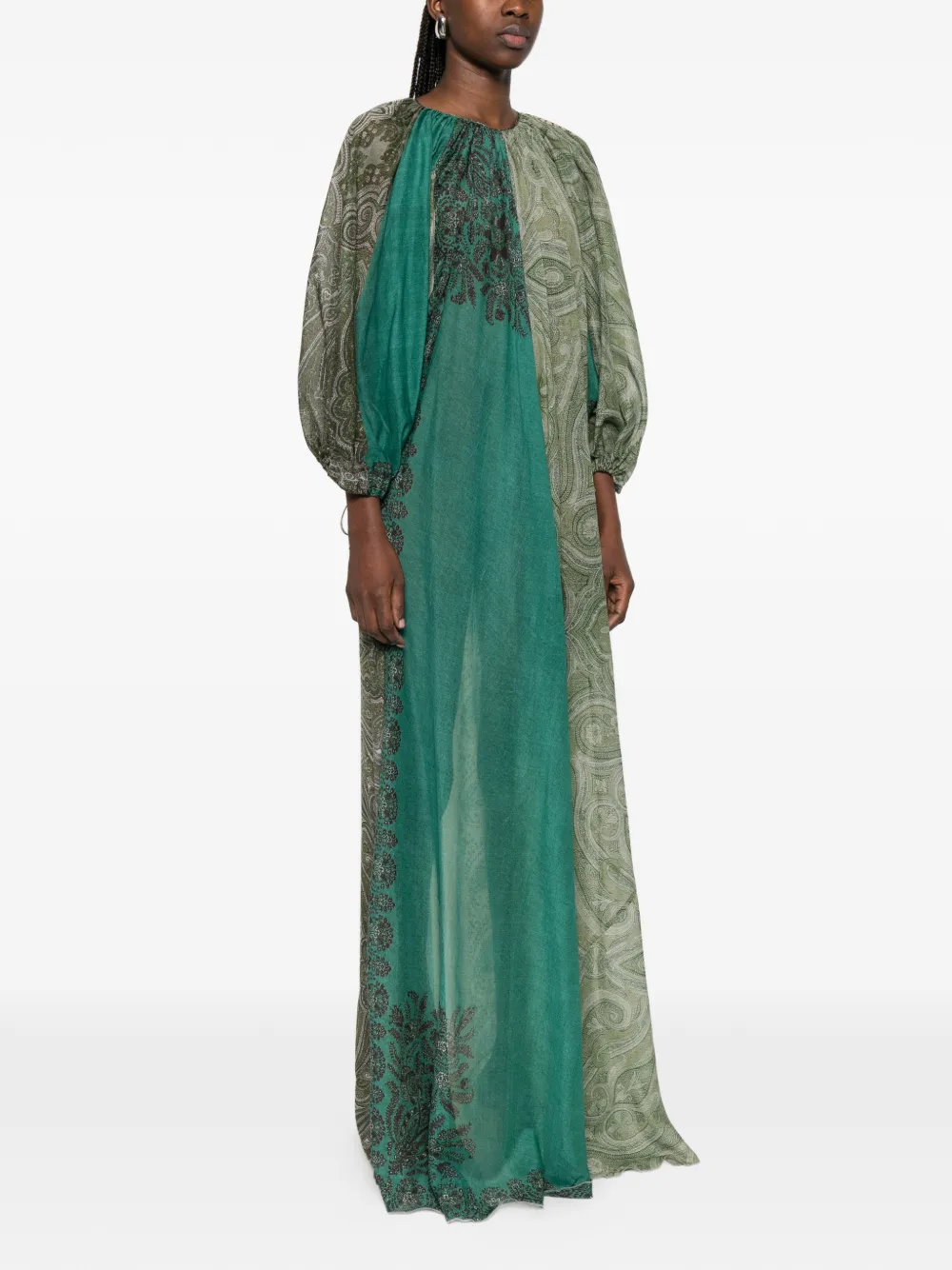 Pierre-Louis Mascia Hawn jurk met paisley-print Groen