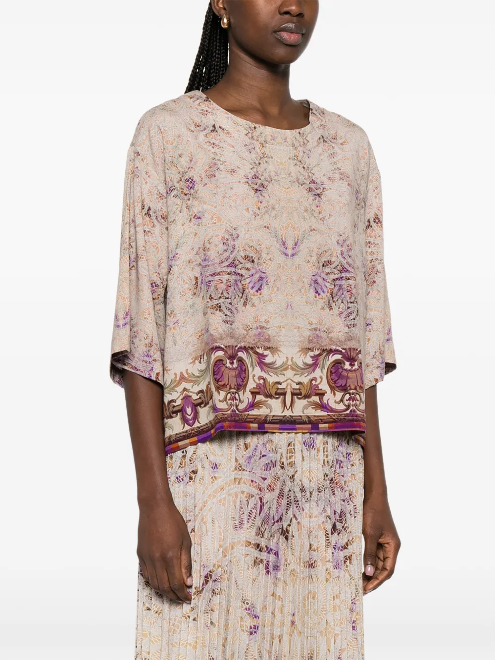 Adanastr Paisley Border Shirt