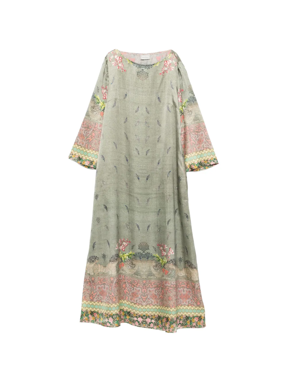 Pierre-Louis Mascia Mutka floral-print dress - Verde