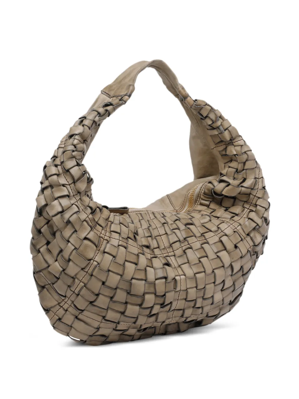  Campomaggi Marisa Woven Zip-fastening Tote Bag - Neutrals 