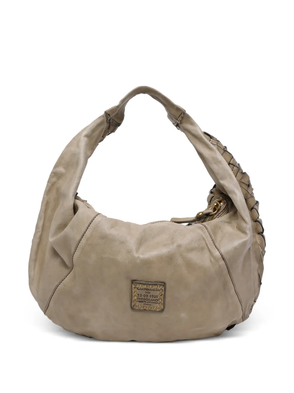  Campomaggi Marisa Woven Zip-fastening Tote Bag - Neutrals 