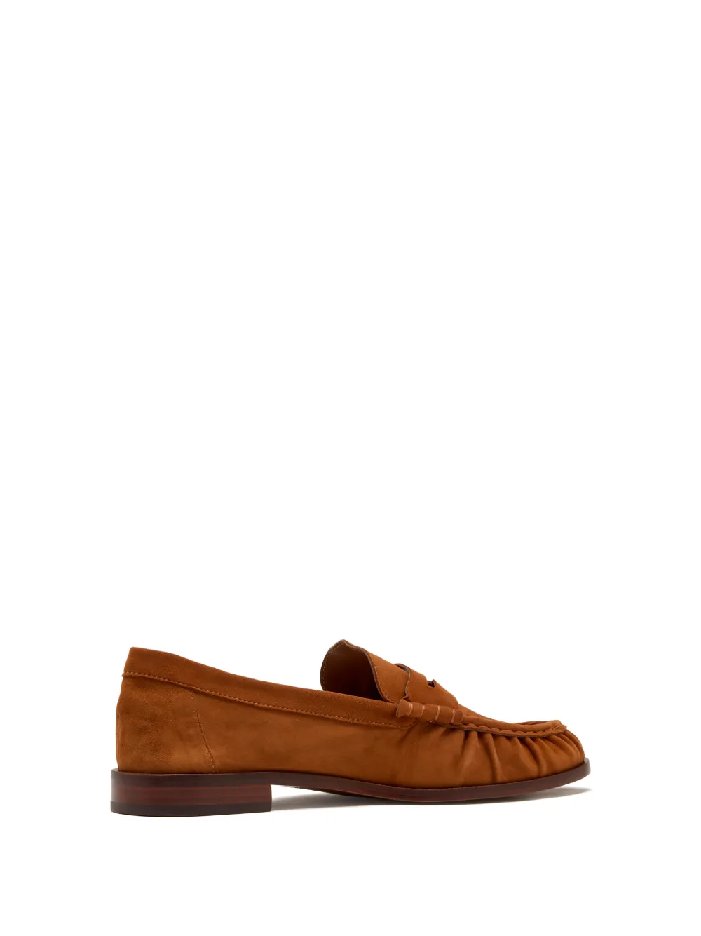 Schutz logo-appliqué gathered loafers Bruin