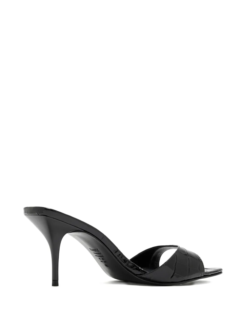 Schutz Elodie croc-effect heeled sandals Zwart