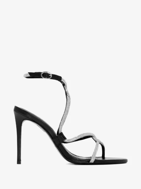 Schutz 100mm crystal-embellished heeled sandals