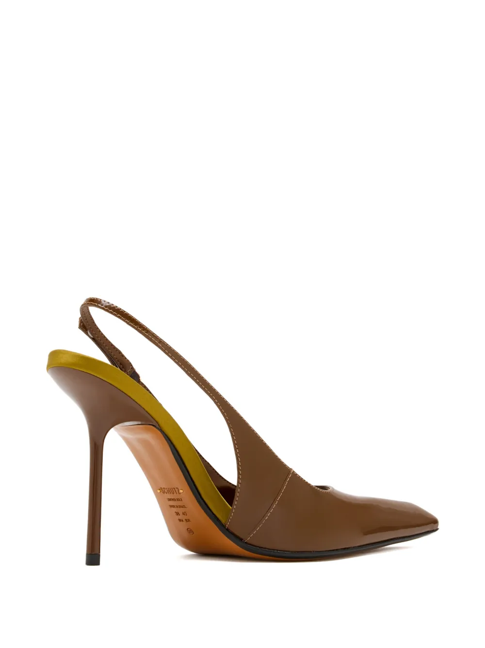 Schutz Leona pointed buckle pumps Bruin