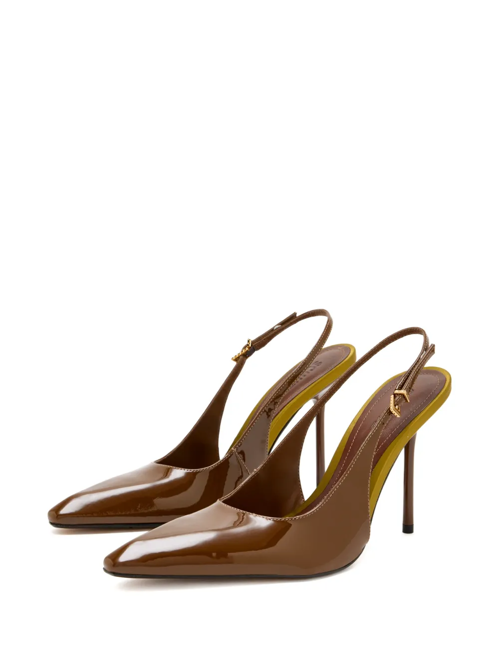Schutz Leona pointed buckle pumps Bruin