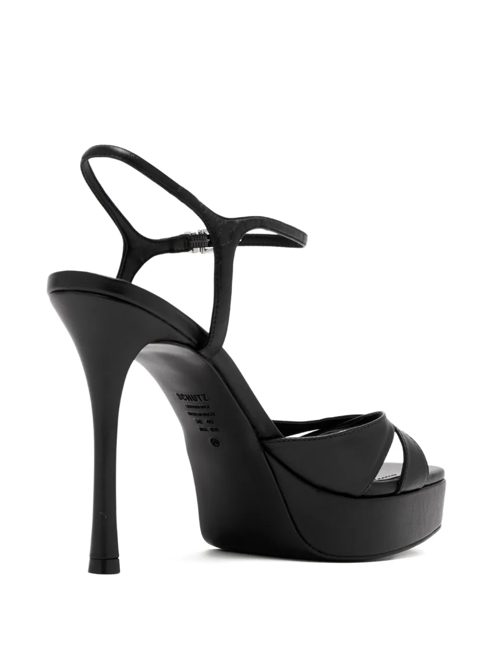 Schutz Maxine platform stiletto-heel sandals Zwart